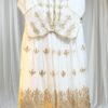 Elegant White Girls Embroidered 3-Piece Dress